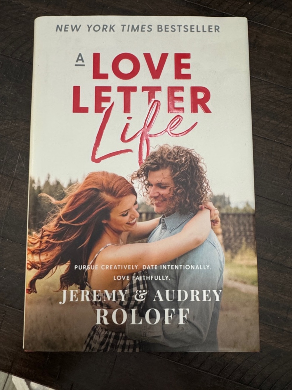 A Love Letter Life - Hardcover Inspirational Home Accent (Red, White)
